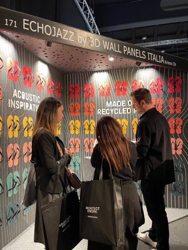 ECHOJAZZ and 3D Wall Panels Italia at the trade fair Architect@Work Milan 2022